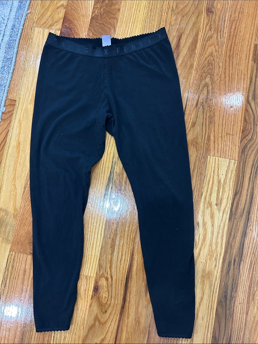 Savage X Fenty Kids Black Logo Waistband Leggings